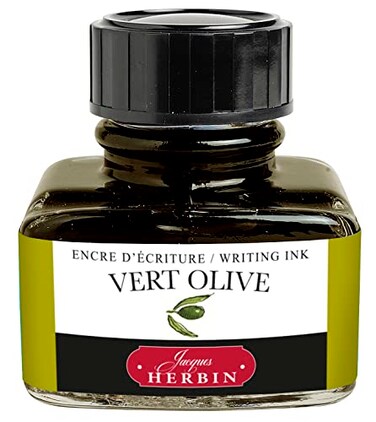 Jacques Herbin 13036T 30ml Bottle of Ink for Fountain Pens and Rollerball Pens Vert Olive