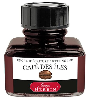 Jacques Herbin Herbin Fountain Pen Ink 30ml Bottled Caf des Iles