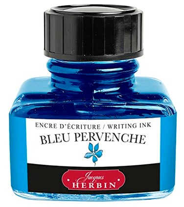 Jacques Herbin Herbin Fountain Pen Ink 30ml Bottled Bleu Pervenche