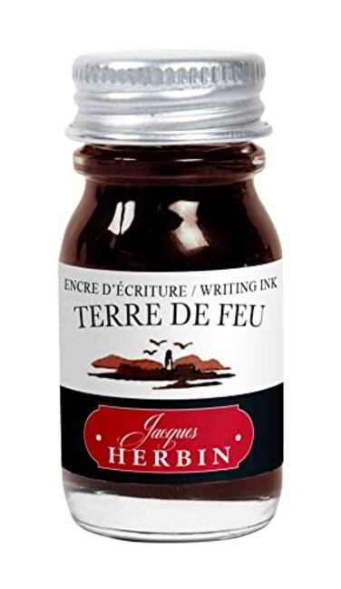 Jacques Herbin Herbin Fountain Pen Ink 10ml Bottled Terre de Feu