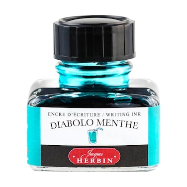 Jacques Herbin J Herbin Fountain Pen Ink 30 ml Bottled Diabolo Menthe 13033T