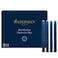 Waterman Fountain Pen Ink Cartridges Mysterious Blue Long Standard 8 Count