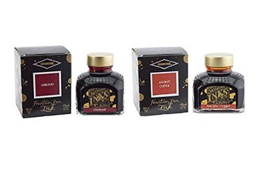Diamine Fountain Pen Ink 80ml Oxblood Ancient Copper 2 Pack