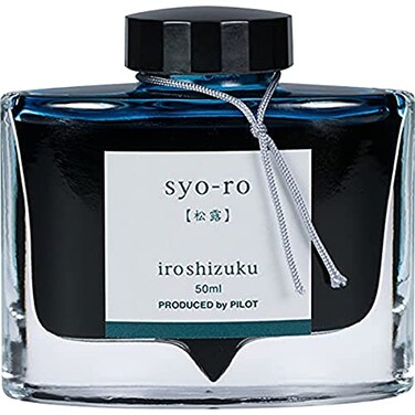 PILOT Iroshizuku Bottled Fountain Pen Ink SyoRo Dew on Pine Tree Dark Turquoise 50ml Bottle 69206