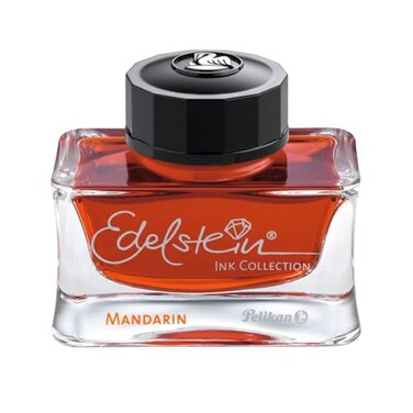 Pelikan Fine Writing Edelstein Bottled Ink for Fountain Pens Mandarin 50ml 1 Each 339341