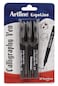 Artline Ergoline Calligraphy Fountain Pen with 1020 30mm nibs Black Ink
