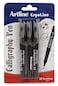 Artline Ergoline Calligraphy Fountain Pen with 1020 30mm nibs Black Ink