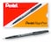 Pentel Arts Sign Pen Touch Fude Brush Tip Black Ink Box of 12 SES15NA