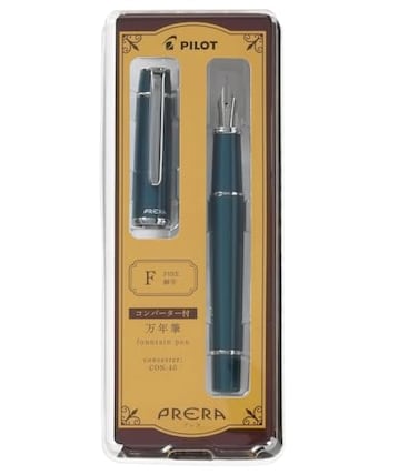 PRERA Pilot Fountain Pen Dark Turquoise Fine Point PFPR1DTQF With Original Stylus Ballpoint Touch Pen