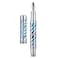 HONG DIAN A6 Piston Fountain Pen Extra Fine Soft Nib Silver Blue Hollow Skeleton Resin Pen with Metal Case Set