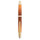 Wikult Jinhao 10 Press Fountain Pen with Box Caramel Orange Gradient Retractable Extra Fine Nib with Ink Converter Set Golden Clip