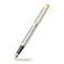 Sheaffer 300 Gold Tone Trim Fountain Pen Medium Nib Brushed Chrome E0932753