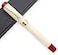 czxwyst JINHAO 100 Fountain Pen with Ink Converter Medium Nib 07mm White Red