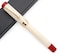 czxwyst JINHAO 100 Fountain Pen with Ink Converter Medium Nib 07mm White Red
