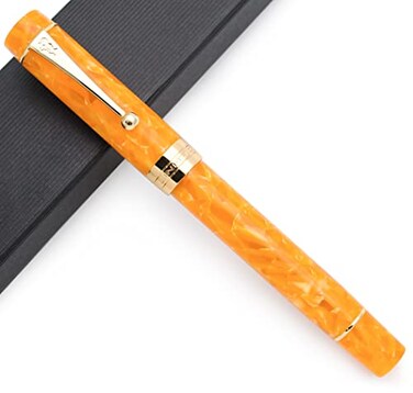 czxwyst JINHAO 100 Fountain Pen with Ink Converter Medium Nib 07mm Gold Stone