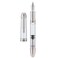 Asvine P36 Titanium Fountain Pen Piston Filling Bock Medium Nib Clear Transparent Acrylic Smooth Writing Pen Case Set