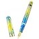 Asvine P20 Piston Fountain Pen Gradual Yellow Resin Iridium Medium Nib Gold Trim Smooth Writer Collection with Case Set