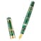 Asvine P20 Piston Fountain Pen Extra Fine Point Green Marble Acrylic Gold Trim Smooth Writer Collection with Case Set