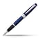 Cross Bailey Blue Lacquer Stainless Steel Medium Nib Fountain Pen Professional Fountain Pen for Effortless Writing Refillable Black Ink GiftReady