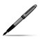 Cross Bailey Matte Gray Lacquer Fountain Pen with Polished Black PVD Appointments