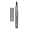HONG DIAN D1 Piston Fountain Pen Extra Fine Soft Nib Jet Black Hollow Skeleton Resin Pen with Metal Case Set