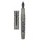 HONG DIAN D1 Piston Fountain Pen Extra Fine Soft Nib Jet Black Hollow Skeleton Resin Pen with Metal Case Set