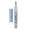 HONG DIAN D1 Piston Fountain Pen Fine Soft Nib Silver Blue Hollow Skeleton Resin Pen with Metal Case Set