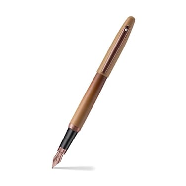 Sheaffer VFM 9428 Coffee Edition Matt Brown Fountain Pen with Regal Brown PVD Trims Medium