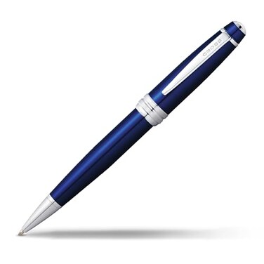 Cross Bailey Blue Lacquer Ballpoint Pen Refillable Pen for LongLasting Use Smooth Writing Comfortable Grip Stylish Distinctive Look Black Ink Corporate Gifts