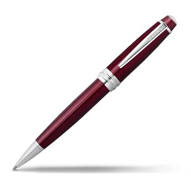 Cross Bailey Refillable Ballpoint Pen Presented in a Premium Gift Box Medium Point Black Ink Red