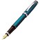 Xezo Incognito Fountain Pen Fine Nib Deep Blue Lacquer with Pure Platinum Plating Handcrafted Limited Edition Serialized
