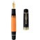 erofa Majohn P139 Piston Fountain Pen Extra Fine Nib with Box Brass Piston System Large Capacity Resin Writing Pen Black Yellow