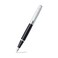 Sheaffer 300 Glossy Black Fountain Pen with Bright Chrome Cap ChromePlated Trim and Medium Nib