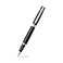 Sheaffer 300 Glossy Black Fountain Pen with ChromePlated Trim and Medium Nib
