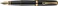 Diplomat Excellence A2 Trim Fountain Pen with Steel Medium Nib Black LacquerGold