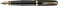 Diplomat Excellence A2 Trim Fountain Pen with Steel Medium Nib Black LacquerGold