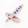 Conklin Endura Deco Crest Fountain Pen in Blue Medium Nib Premium Writing Instrument