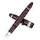erofa Majohn P136 Piston Fountain Pen 11mm Stub Nib with Box Red Resin Writing Pen Set