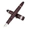 erofa Majohn P136 Piston Fountain Pen 11mm Stub Nib with Box Red Resin Writing Pen Set