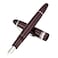 erofa Majohn P136 Piston Fountain Pen 11mm Stub Nib with Box Red Resin Writing Pen Set