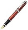 Xezo Incognito Fountain Pen Medium Nib Sunstone Orange Layered Lacquer with Pure Platinum Plating Handcrafted Limited Edition Serialized