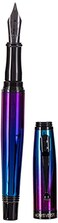 Monteverde Invincia Nebula Fountain Pen Broad Nib MultiColor Plating Premium Writing Instrument