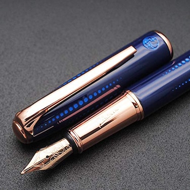 czxwyst Picasso 916 Malage Fountain Pen Original Box New Version Starlit Night Blue Medium Nib 07mm