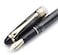 czxwyst 699 Negative Pressure Vaccum Filling Fountain Pen Original Box Black with Golden Clip and Solid Grip Medium Nib 07mm