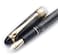 czxwyst 699 Negative Pressure Vaccum Filling Fountain Pen Original Box Black with Golden Clip and Solid Grip Medium Nib 07mm