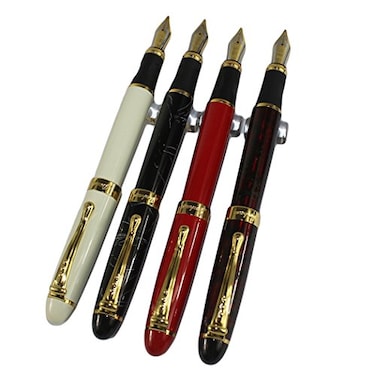 Gullor 4 PCS in Set 450 Fountain Pen in 4 Colors Bright Colors with Pen Pouch