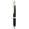 erofa Majohn A1 Press Fountain Pen Fine Nib with Box Retractable Black Metal Ink Pen with Converter Writing Set Golden Clip Version