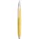 erofa Majohn A2 Press Fountain Pen Extra Fine Nib with Box Retractable Yellow Resin Ink Pen with Converter Writing Pen Set Silver Clip Version