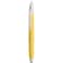 erofa Majohn A2 Press Fountain Pen Extra Fine Nib with Box Retractable Yellow Resin Ink Pen with Converter Writing Pen Set Silver Clip Version