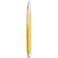 erofa Majohn A2 Press Fountain Pen Extra Fine Nib with Box Retractable Yellow Resin Ink Pen with Converter Writing Pen Set Silver Clip Version